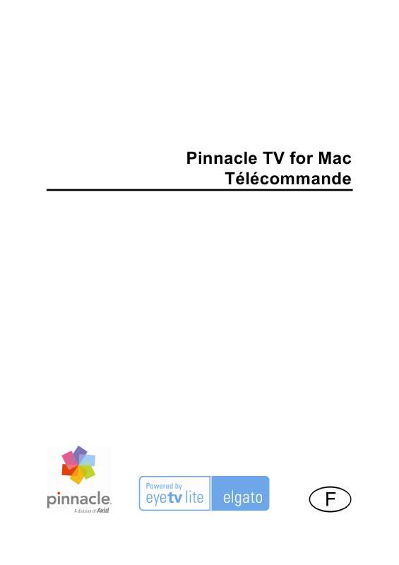 Guide utilisation  PINNACLE TV FOR MAC  de la marque PINNACLE