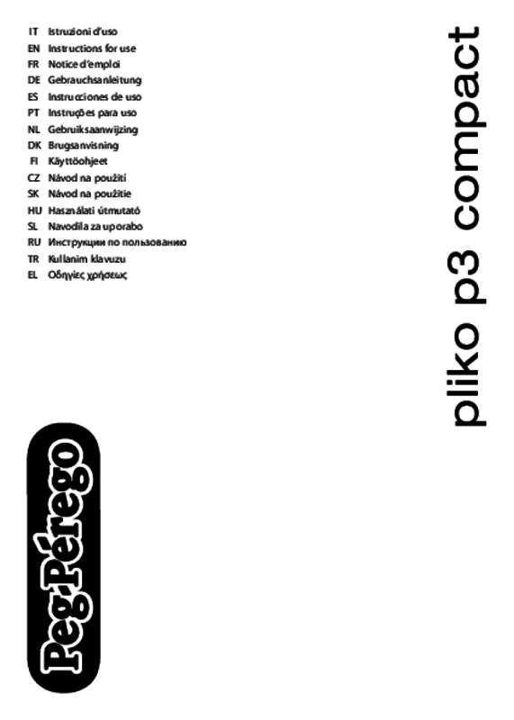 Guide utilisation PEG PEREGO TRIO PLIKO SWITCH COMPACT  de la marque PEG PEREGO