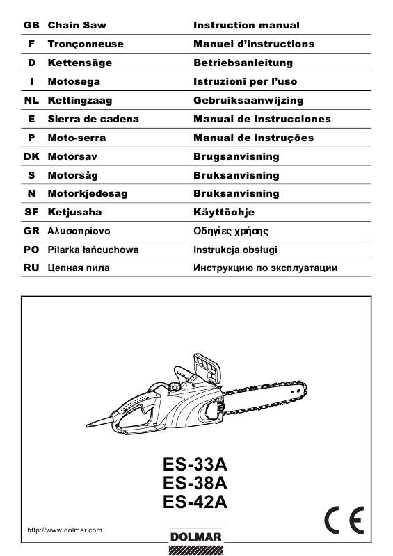 Guide utilisation DOLMAR ES38A  de la marque DOLMAR