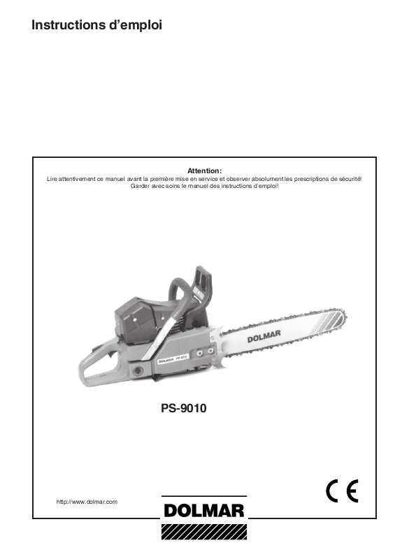 Guide utilisation DOLMAR PS9010S60  de la marque DOLMAR