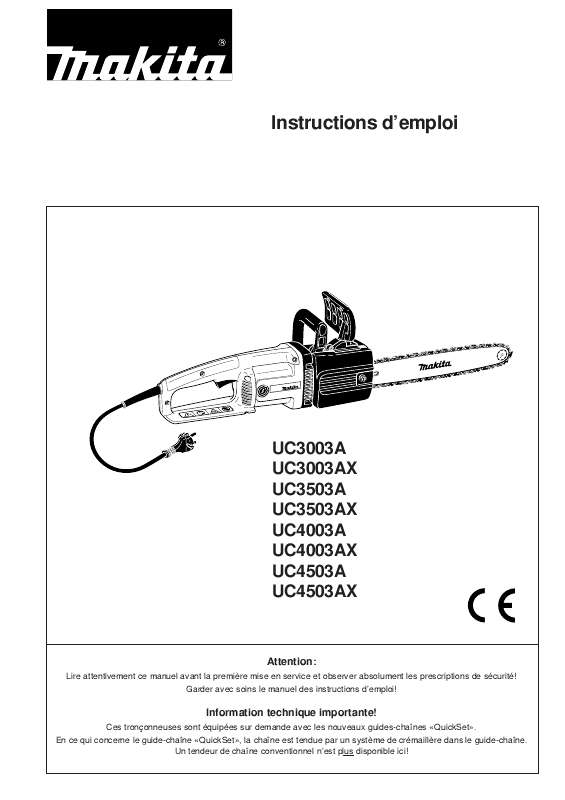 Guide utilisation DOLMAR UC3003A  de la marque DOLMAR