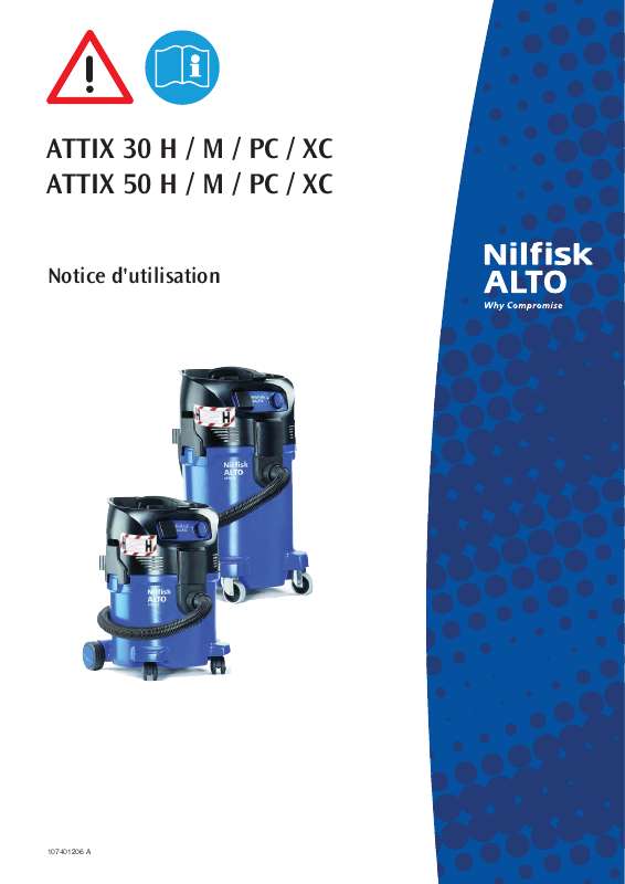 Guide utilisation NILFISK ATTIX 30 M  de la marque NILFISK