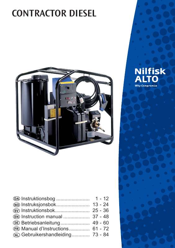 Guide utilisation NILFISK CONTRACTOR  de la marque NILFISK