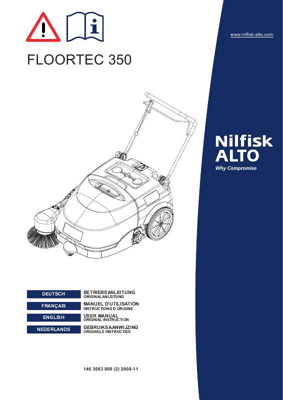 Guide utilisation NILFISK FLOORTEC 350  de la marque NILFISK