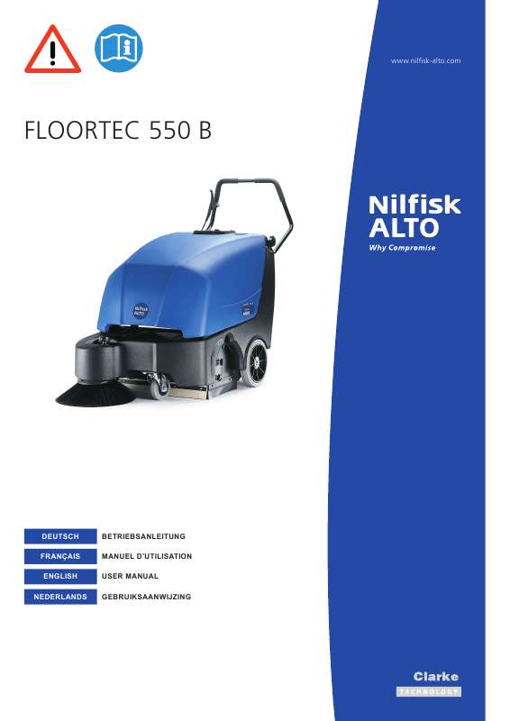 Guide utilisation NILFISK FLOORTEC 550 B  de la marque NILFISK