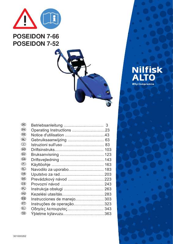 Guide utilisation NILFISK POSEIDON 7  de la marque NILFISK