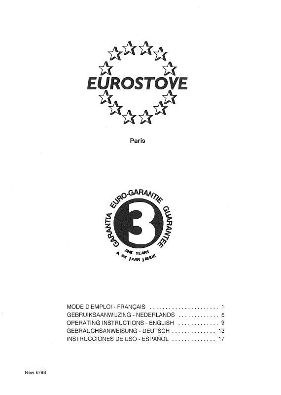 Guide utilisation  PVG EUROSTOVE PARIS  de la marque PVG