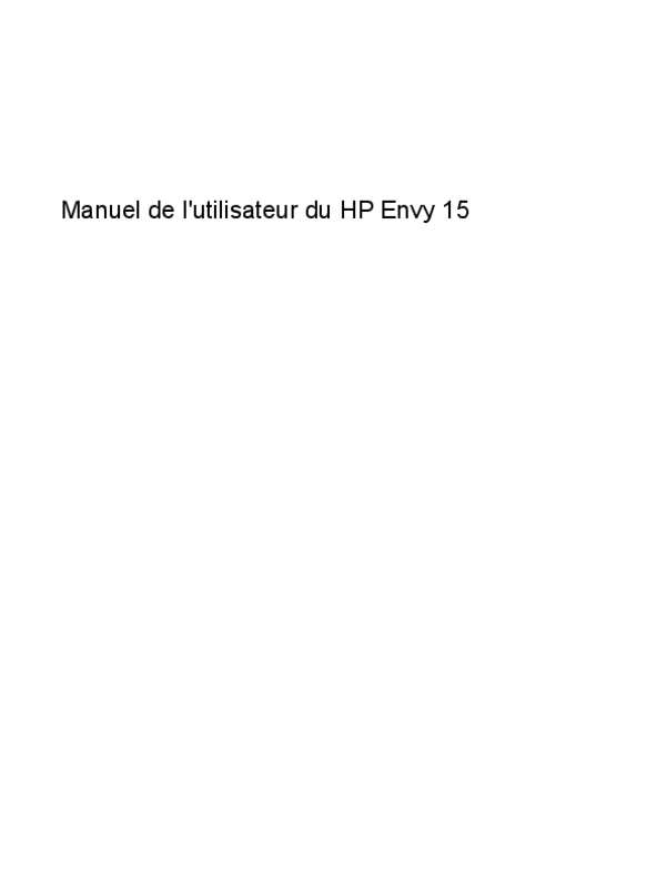 Guide utilisation HP 15-AY083NF  de la marque HP