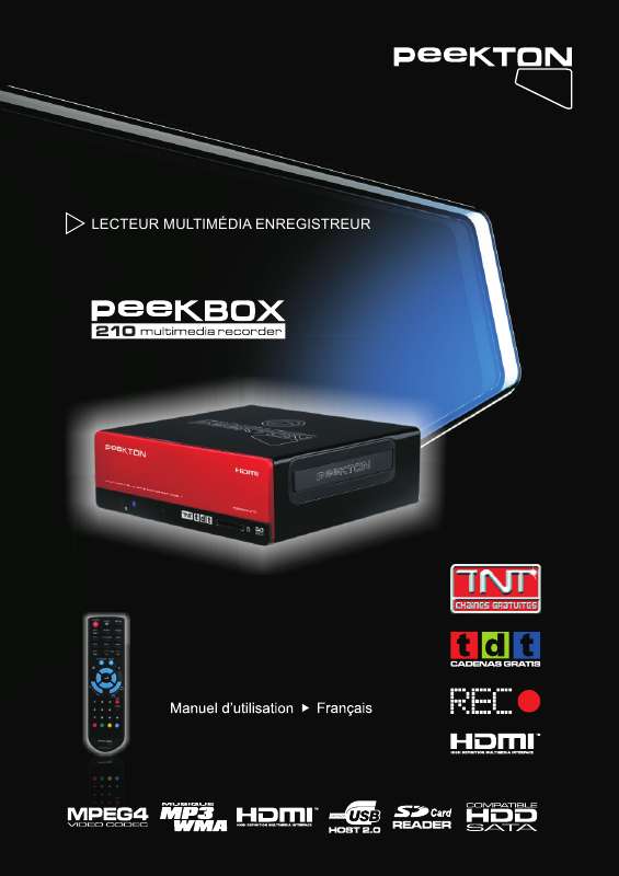 Guide utilisation PEEKTON PEEKBOX 210  de la marque PEEKTON