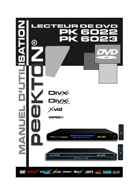 Guide utilisation PEEKTON PK 6022  de la marque PEEKTON