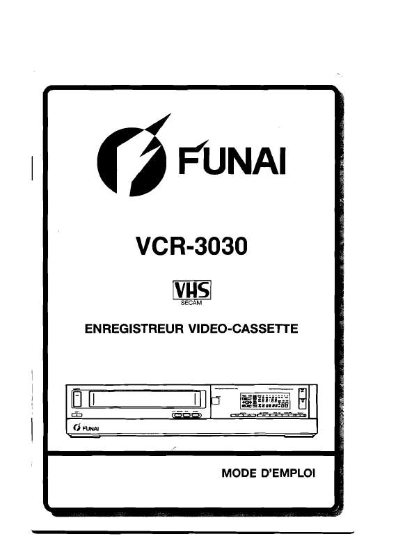 Guide utilisation FUNAI VCR-3030  de la marque FUNAI