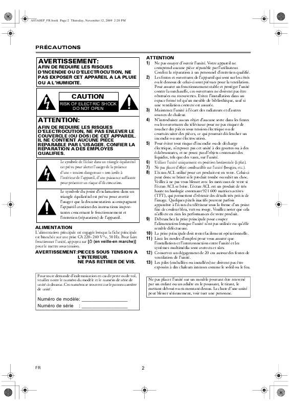 Guide utilisation FUNAI LH8-M26BB  de la marque FUNAI