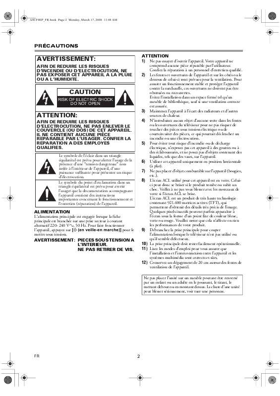 Guide utilisation FUNAI LT6-M32BB  de la marque FUNAI