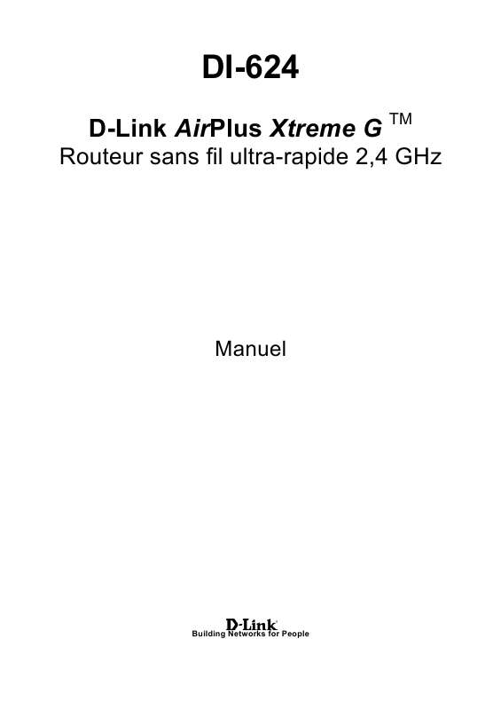 Guide utilisation D-LINK DI-624  de la marque D-LINK
