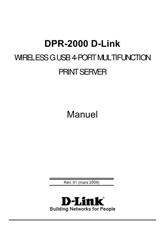 Guide utilisation D-LINK DPR-2000  de la marque D-LINK