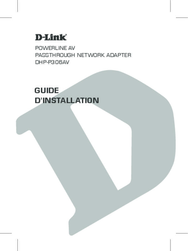 Guide utilisation D-LINK DHP-P306AV  de la marque D-LINK