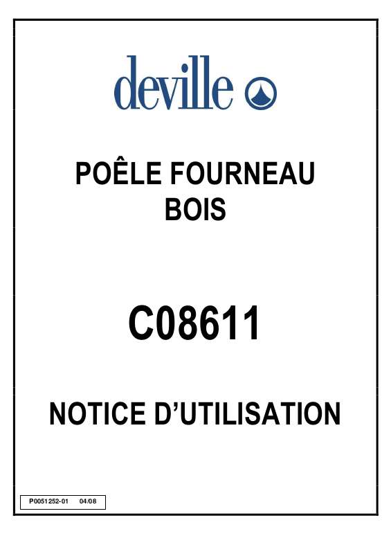 Guide utilisation DEVILLE C08611  - 04-08 de la marque DEVILLE