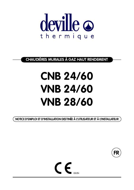 Guide utilisation DEVILLE CNB 24-60  de la marque DEVILLE