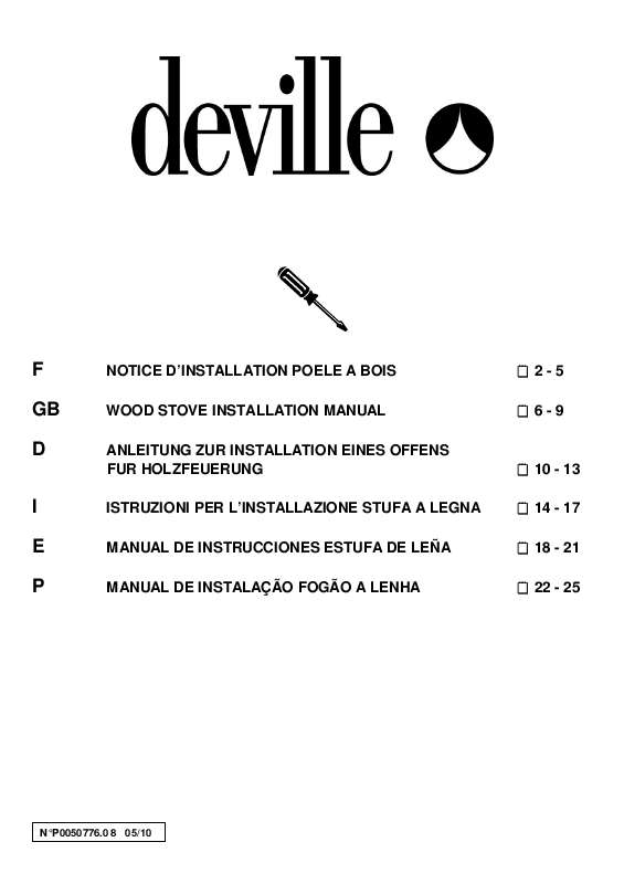 Guide utilisation DEVILLE CO7706  de la marque DEVILLE