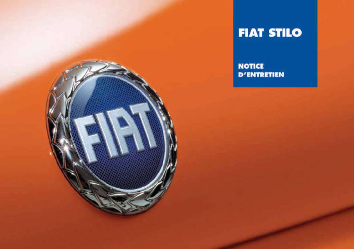 Guide utilisation FIAT STILO  de la marque FIAT