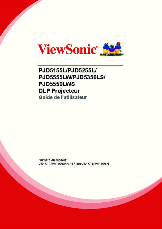 Guide utilisation VIEWSONIC PJD5155  de la marque VIEWSONIC