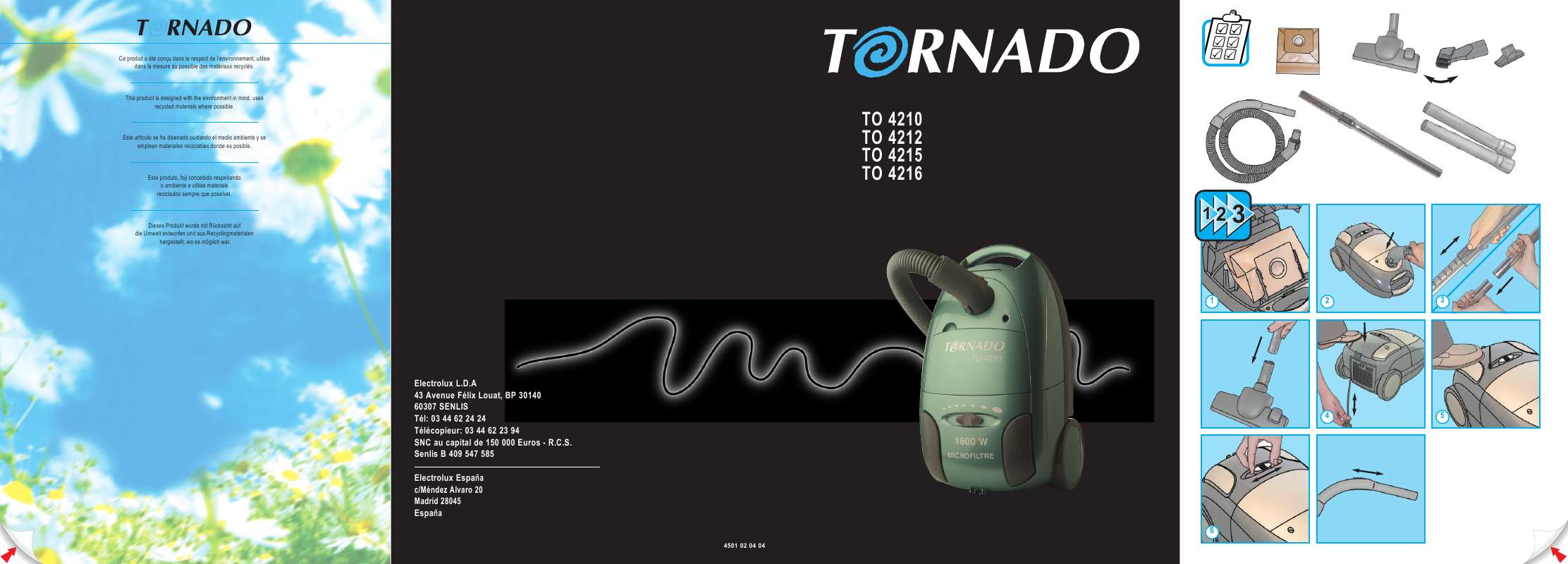 Guide utilisation TORNADO TO 4215 de la marque TORNADO