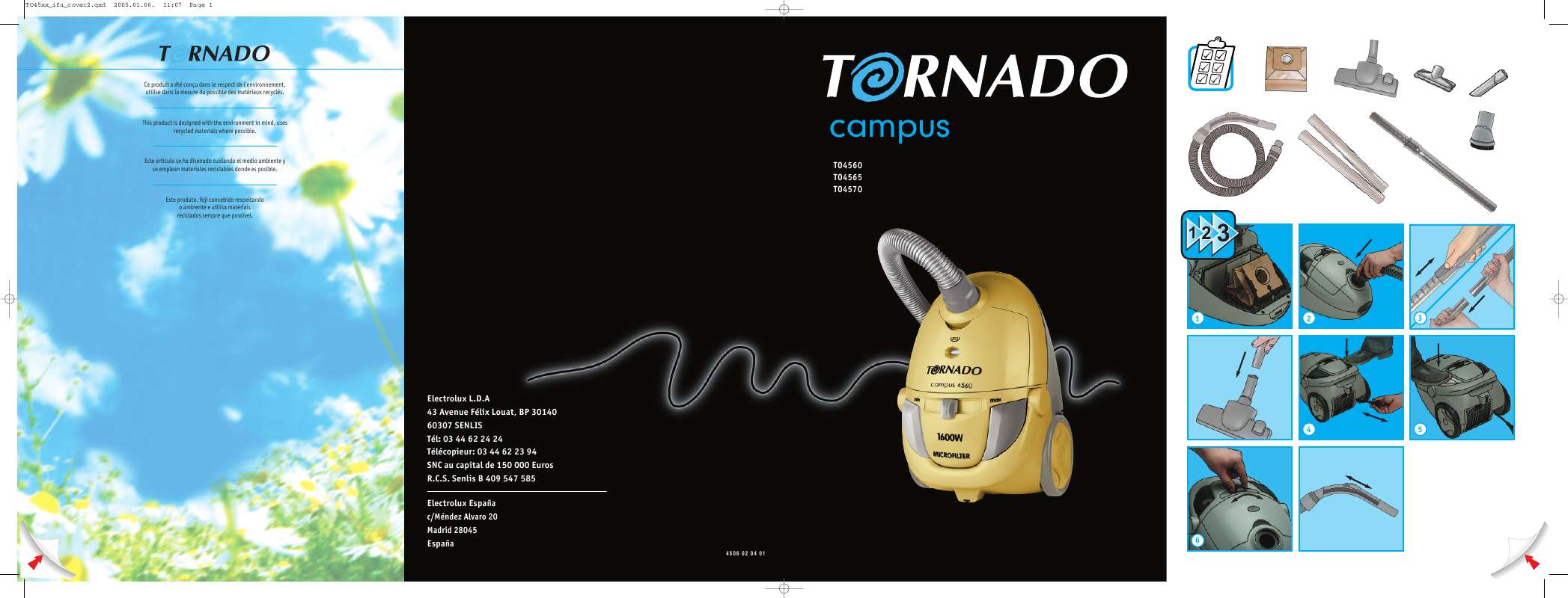 Guide utilisation TORNADO TO4565N de la marque TORNADO