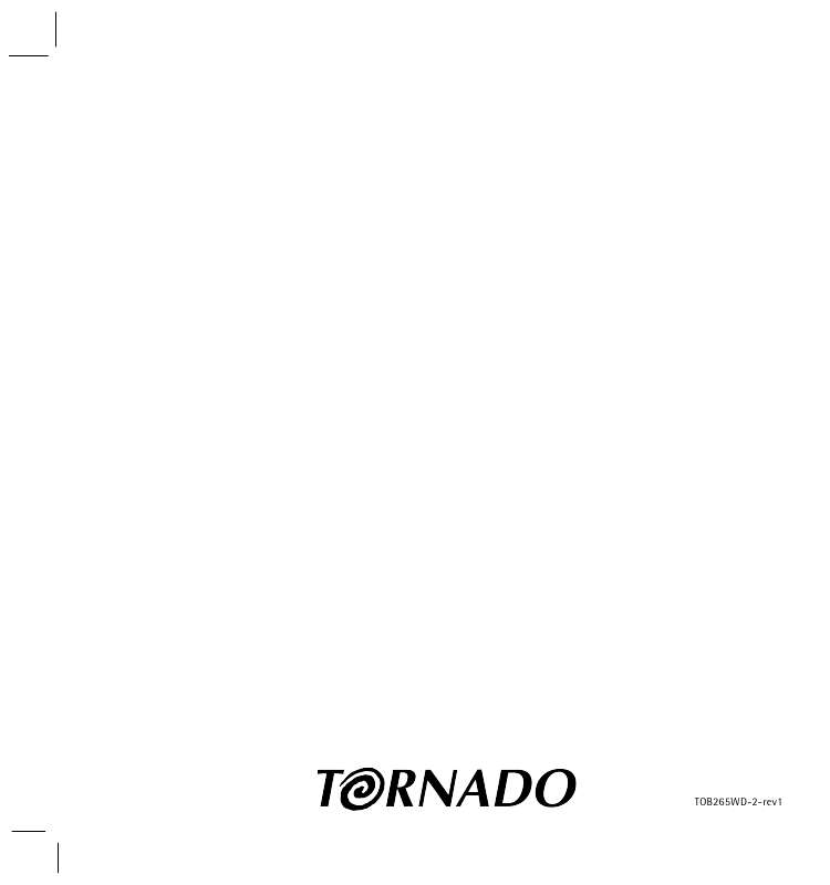 Guide utilisation TORNADO TOB265WD de la marque TORNADO