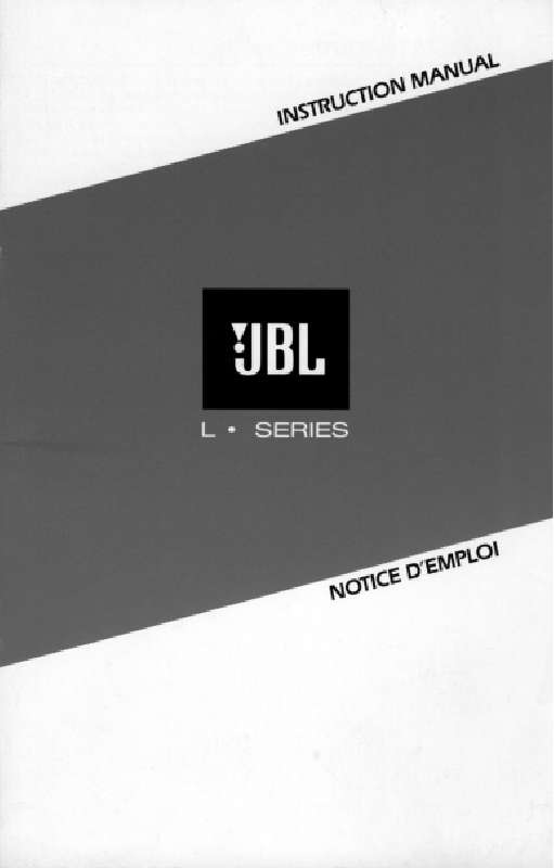 Guide utilisation  JBL L100T  de la marque JBL