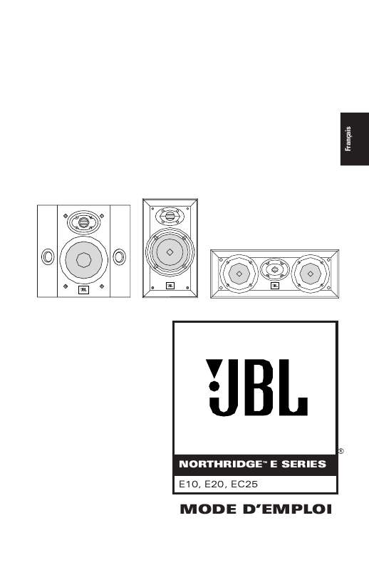 Guide utilisation  JBL E 10 (220-240V)  de la marque JBL