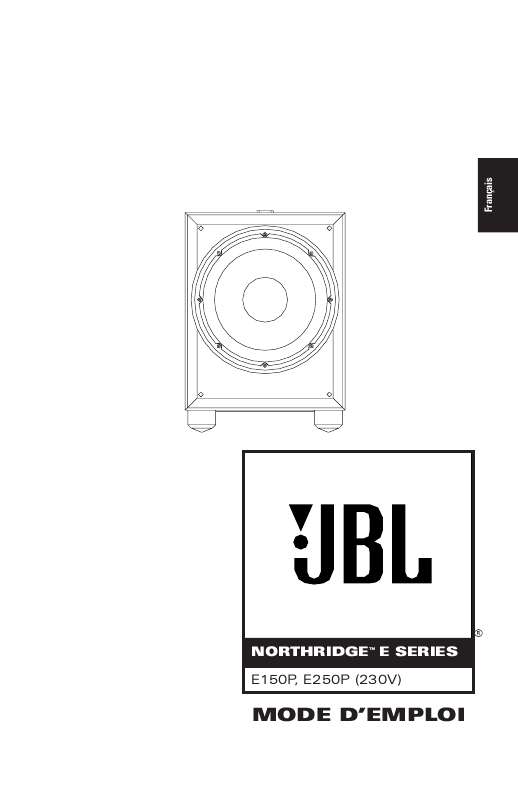 Guide utilisation  JBL E 150P (220-240V)  de la marque JBL