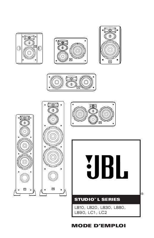Guide utilisation  JBL L810 (220-240V)  de la marque JBL