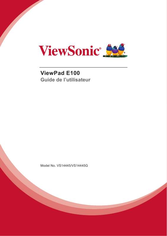 Guide utilisation VIEWSONIC VIEWPAD E100  de la marque VIEWSONIC