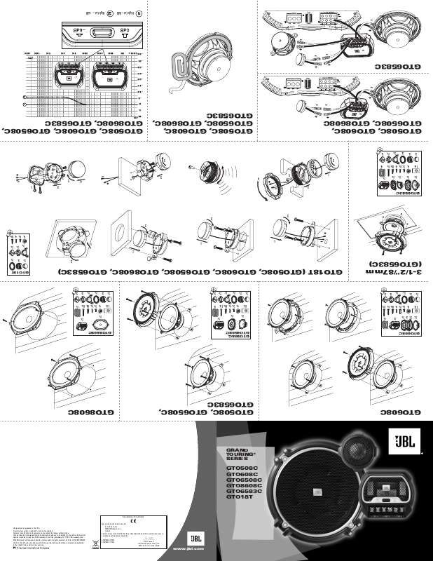 Guide utilisation JBL GTO 508C  de la marque JBL