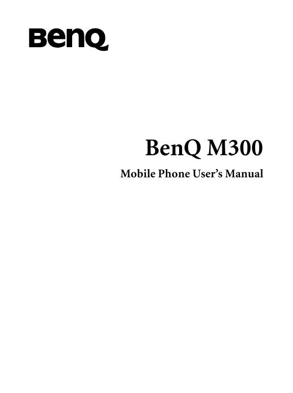 Guide utilisation BENQ M300  de la marque BENQ