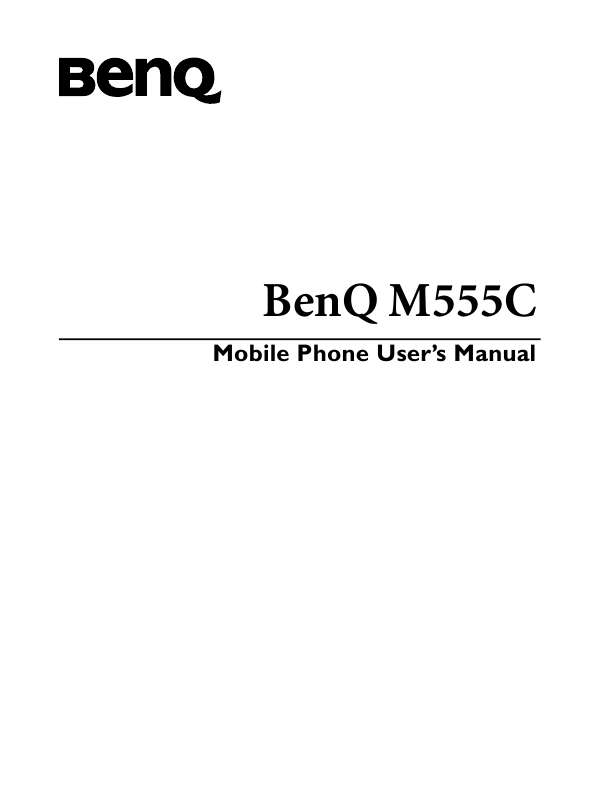Guide utilisation  BENQ M555C  de la marque BENQ