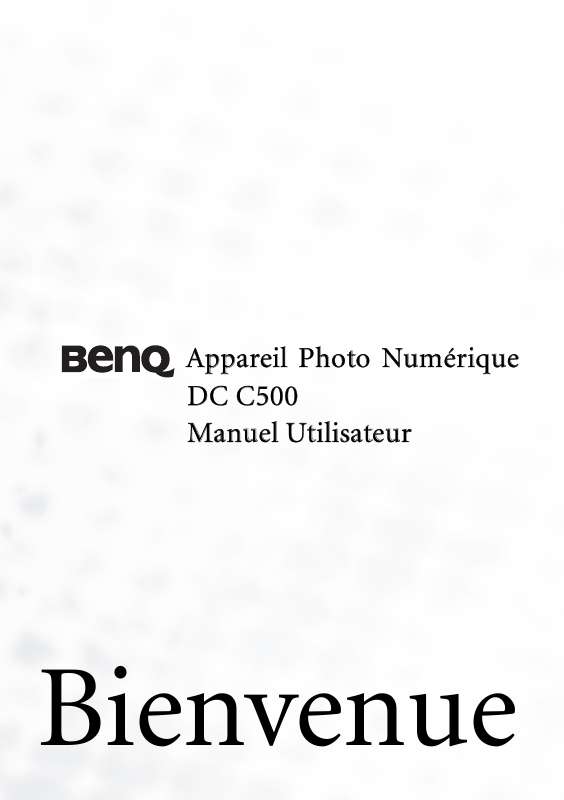 Guide utilisation BENQ C500  de la marque BENQ