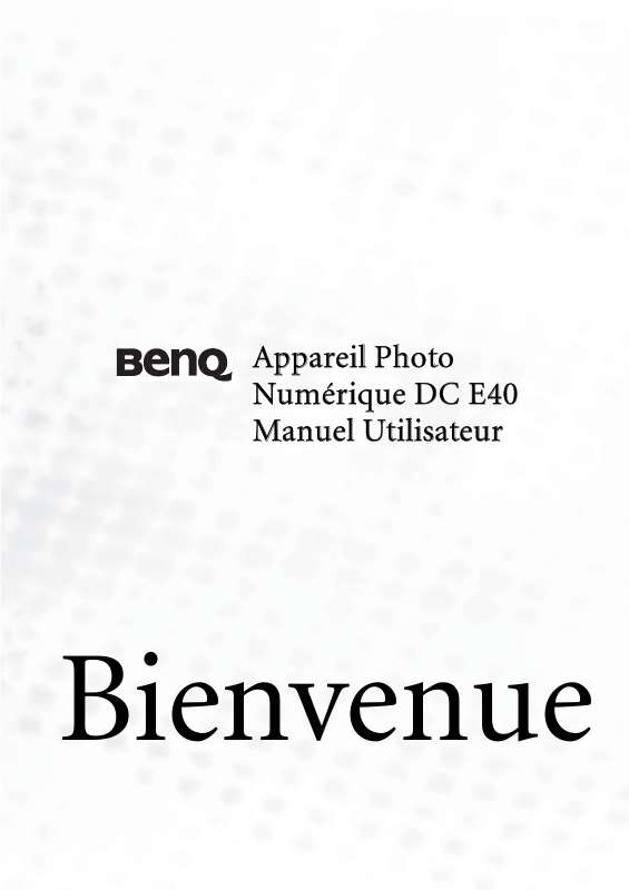 Guide utilisation BENQ E40  de la marque BENQ