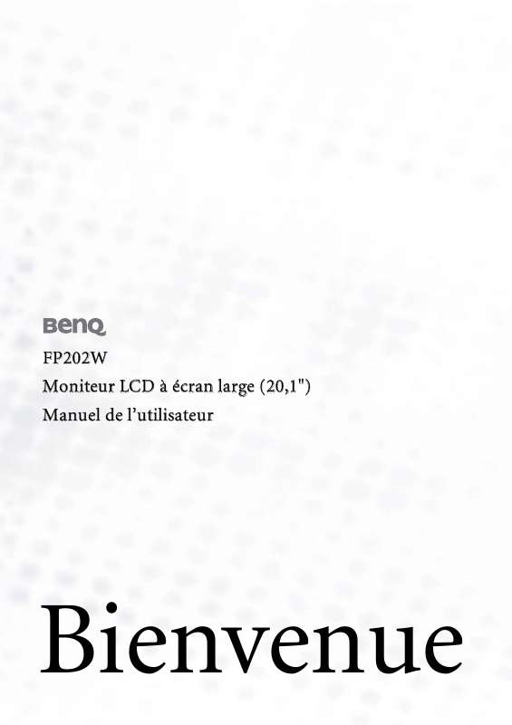 Guide utilisation BENQ FP202W  de la marque BENQ