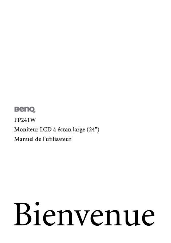 Guide utilisation BENQ FP241W  de la marque BENQ