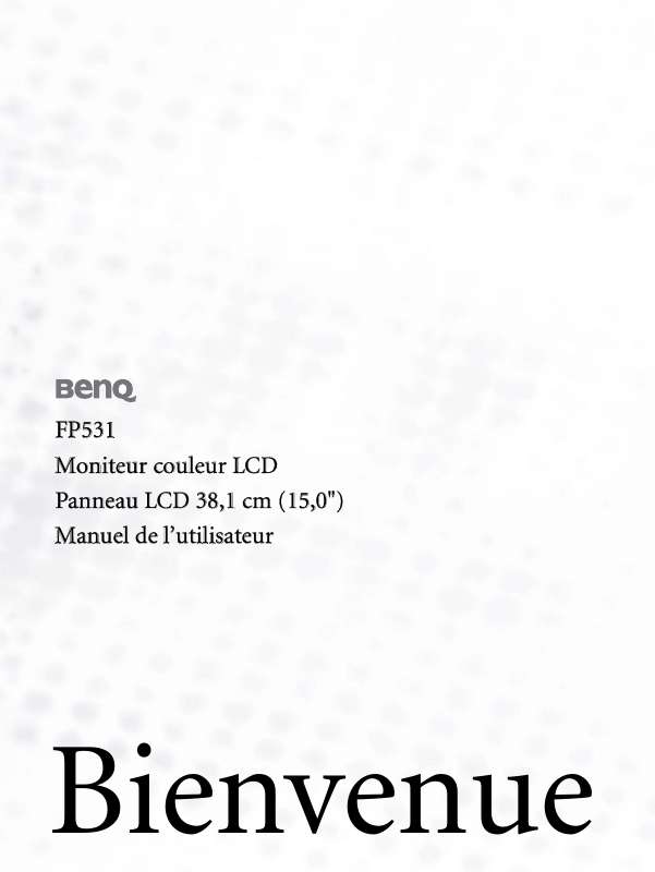 Guide utilisation BENQ FP531  de la marque BENQ