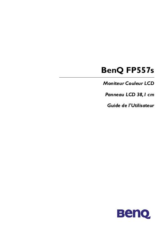 Guide utilisation  BENQ FP557S  de la marque BENQ