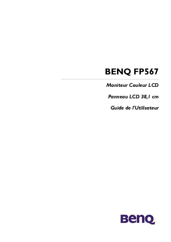 Guide utilisation BENQ FP567  de la marque BENQ