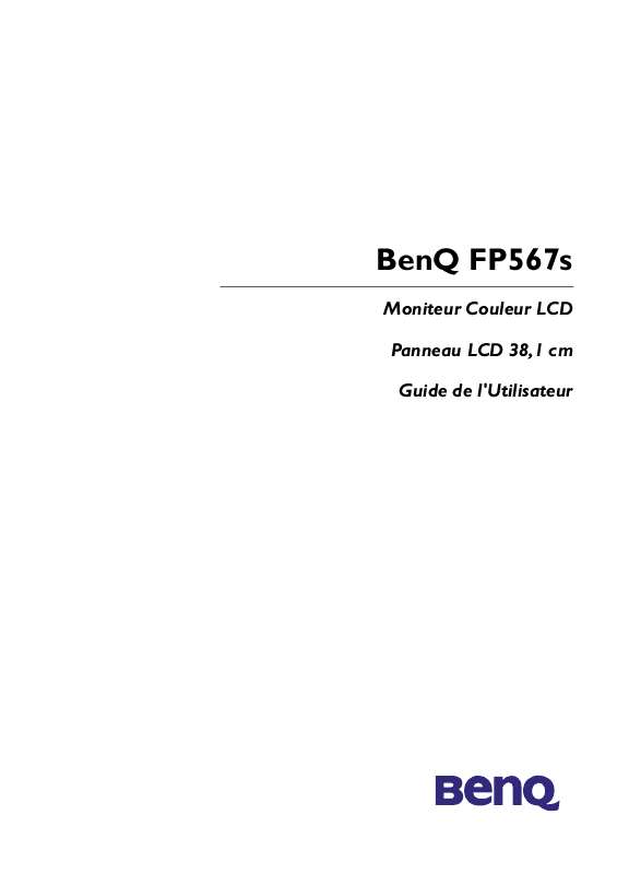Guide utilisation  BENQ FP567S  de la marque BENQ