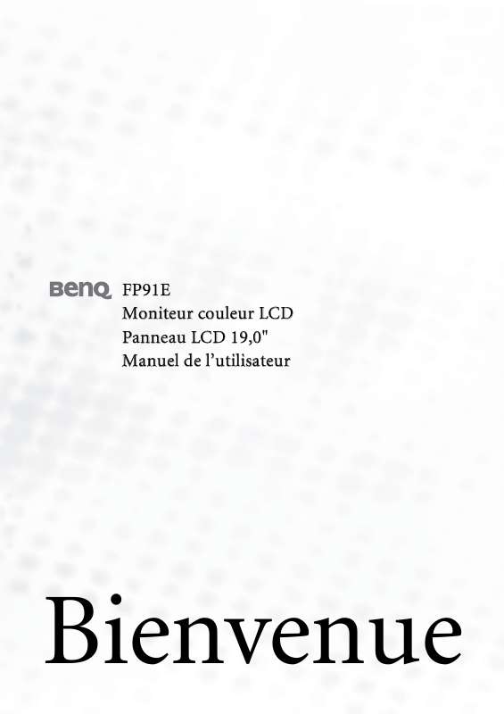 Guide utilisation BENQ FP91E  de la marque BENQ