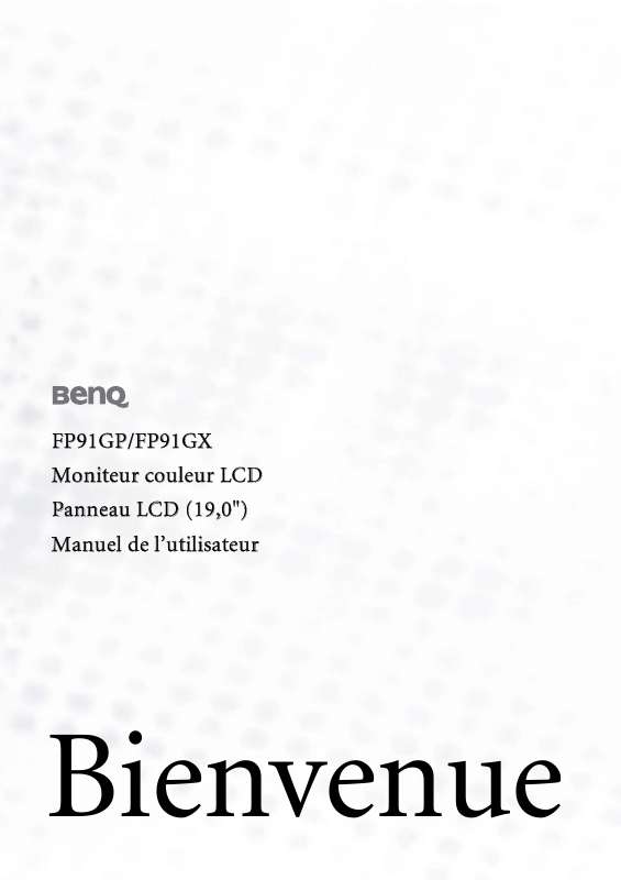Guide utilisation BENQ FP91G X  de la marque BENQ