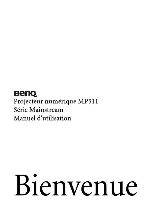 Guide utilisation BENQ MP511  de la marque BENQ
