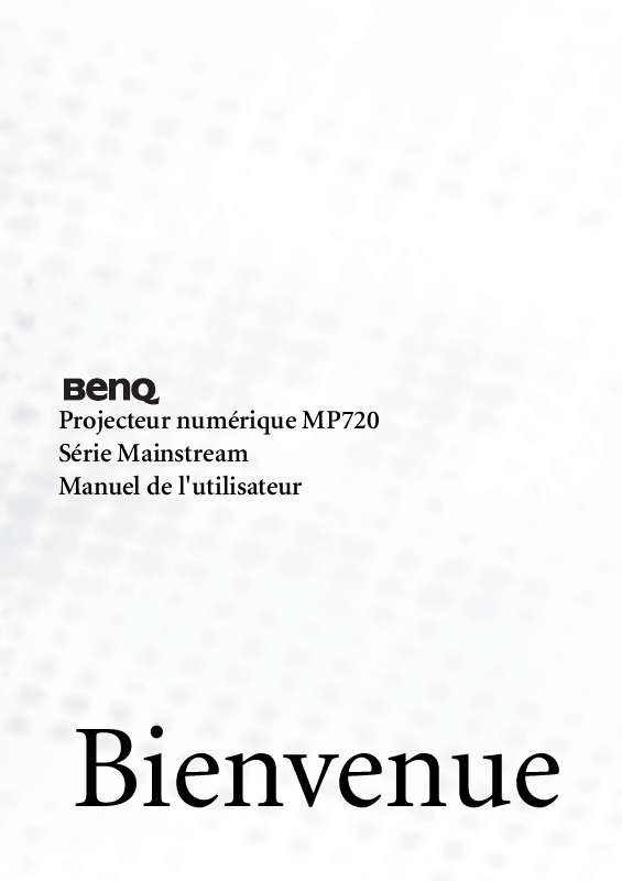 Guide utilisation BENQ MP720  de la marque BENQ