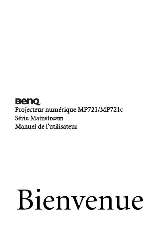 Guide utilisation BENQ MP721C  de la marque BENQ