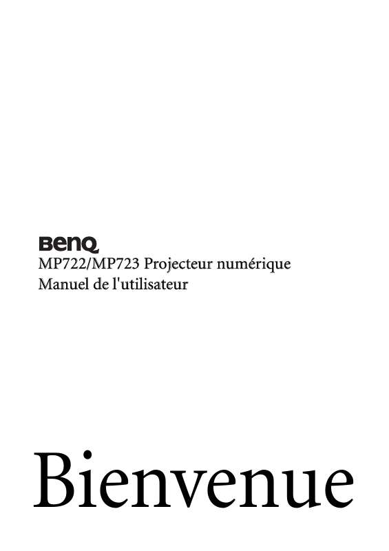Guide utilisation BENQ MP722  de la marque BENQ